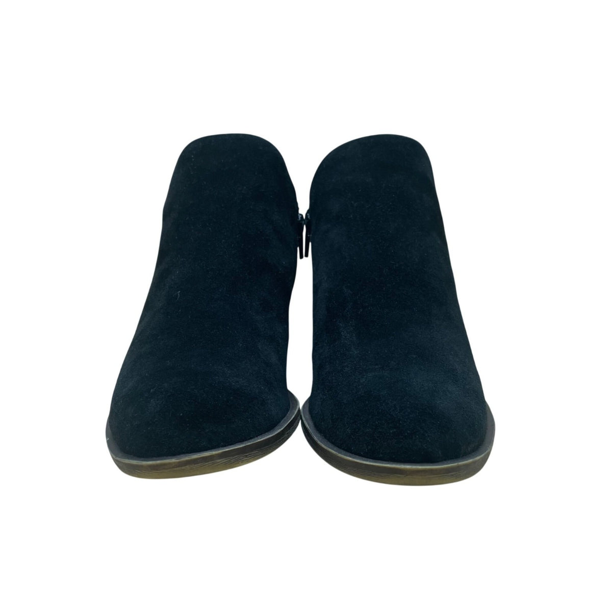 Lucky Brand Women’s Black Suede Brett Western Ankle Booties 7M