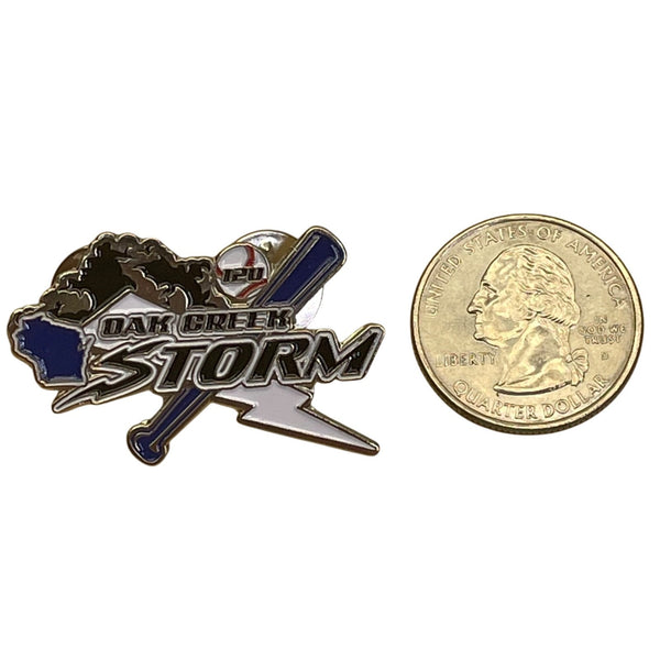 Oak Creek Storm Baseball Pin 12U Team Collectible Enamel Lapel Pin