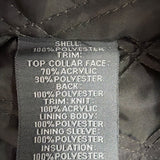 Perry Ellis Portfolio Mens Green Polyester Bomber Jacket Sherpa-Lined Collar Siz