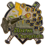 2011 Littlestown Storm Fastpitch Softball Trading Pin Cannon & Lightning Design