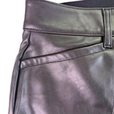 Torrid Womens Black Faux Leather High-Rise Pintuck Bootcut Pants Size 18 Regular