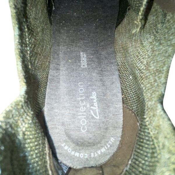 Collection By Clarks Men’s Green Knit Cushion Soft Lace-Up Sneakers Size 8