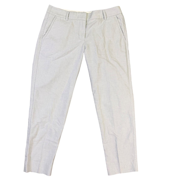 J.Crew Womens Light Gray Slim Fit Trousers Work Pants Sz 4
