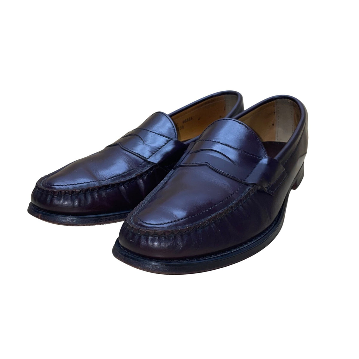 Sebago Men’s Burgundy Leather Handsewn Loafers Slip-On Dress Shoes Size 12 C