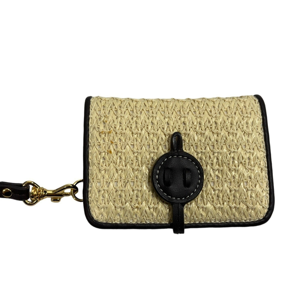 Etienne Aigner Women's Brown And Beige Woven Shoulder Bag and Wallet 2 Piece Set