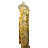 Cos Women's Yellow Floral Print Long Roper Summer Jumpsuit Sz S - NWT
