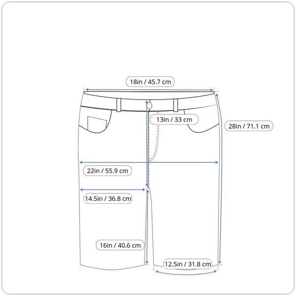 True Jeans Co. Men's Blue Denim Jean Shorts Sz W36