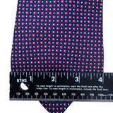 Tommy Hilfiger Mens Blue & Red Diamond Pattern Decorative Neck Tie