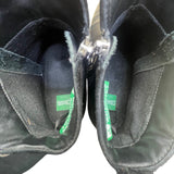 Cougar Women’s Black Leather & Suede Double Zipper Connect Ankle Boots Size 9M