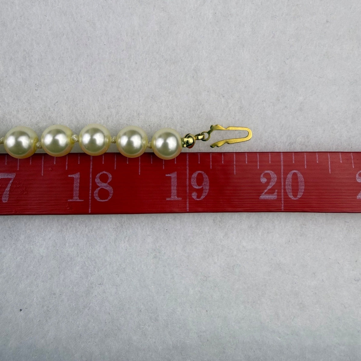 Vintage Roman Faux Pearl & Rhinestone Gold Tone Necklace & Clip-On Earrings Set