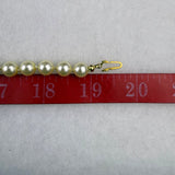 Vintage Roman Faux Pearl & Rhinestone Gold Tone Necklace & Clip-On Earrings Set