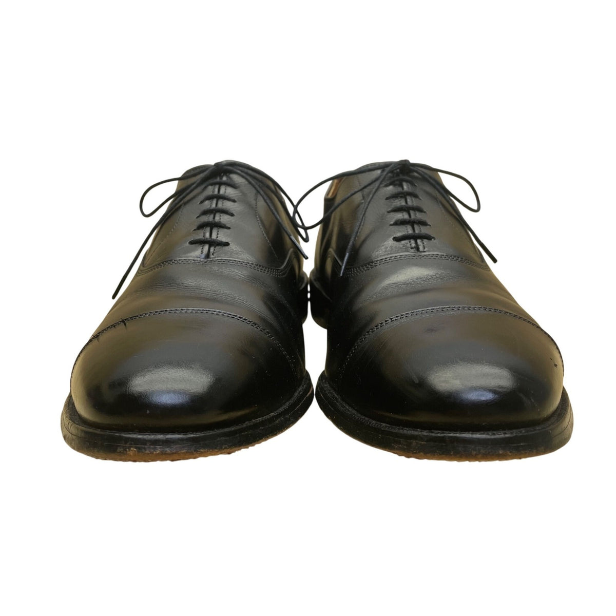 Allen Edmonds Men’s Black Leather Cap Toe Oxford Dress Shoes Size 10.5