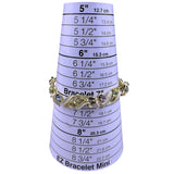 Gold Tone Womens Multi-Color Rhinestone Enamel Leaf Design Bracelet 