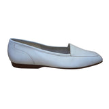 Enzo Angiolini Women’s White Leather Lining And Sole Slip-On Loafers Size 8.5