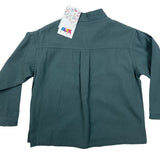 Alex Kids Khaki Long Sleeve Button-Down Shirt Size 122 For 6-7 Yrs New