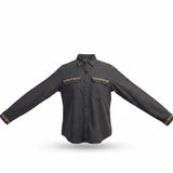 Lauren Ralph Lauren Womens Long Sleeve Button-Up Shirt W/ Embroidered Sz S