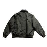 Perry Ellis Portfolio Mens Green Polyester Bomber Jacket Sherpa-Lined Collar Siz