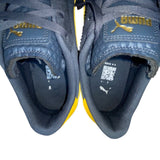 Puma Mens Blue & Yellow Suede Lace-Up Club 5v5 Lux OG Sneakers Size 12