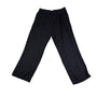 Rvca Women Black Viscose Pleated Wide-Leg Pants Elastic Waistband Size Large