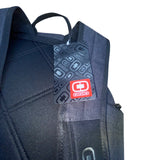 Ogio Black Polyester With Zip Compartments & Adjustable Straps Clutch Backpack