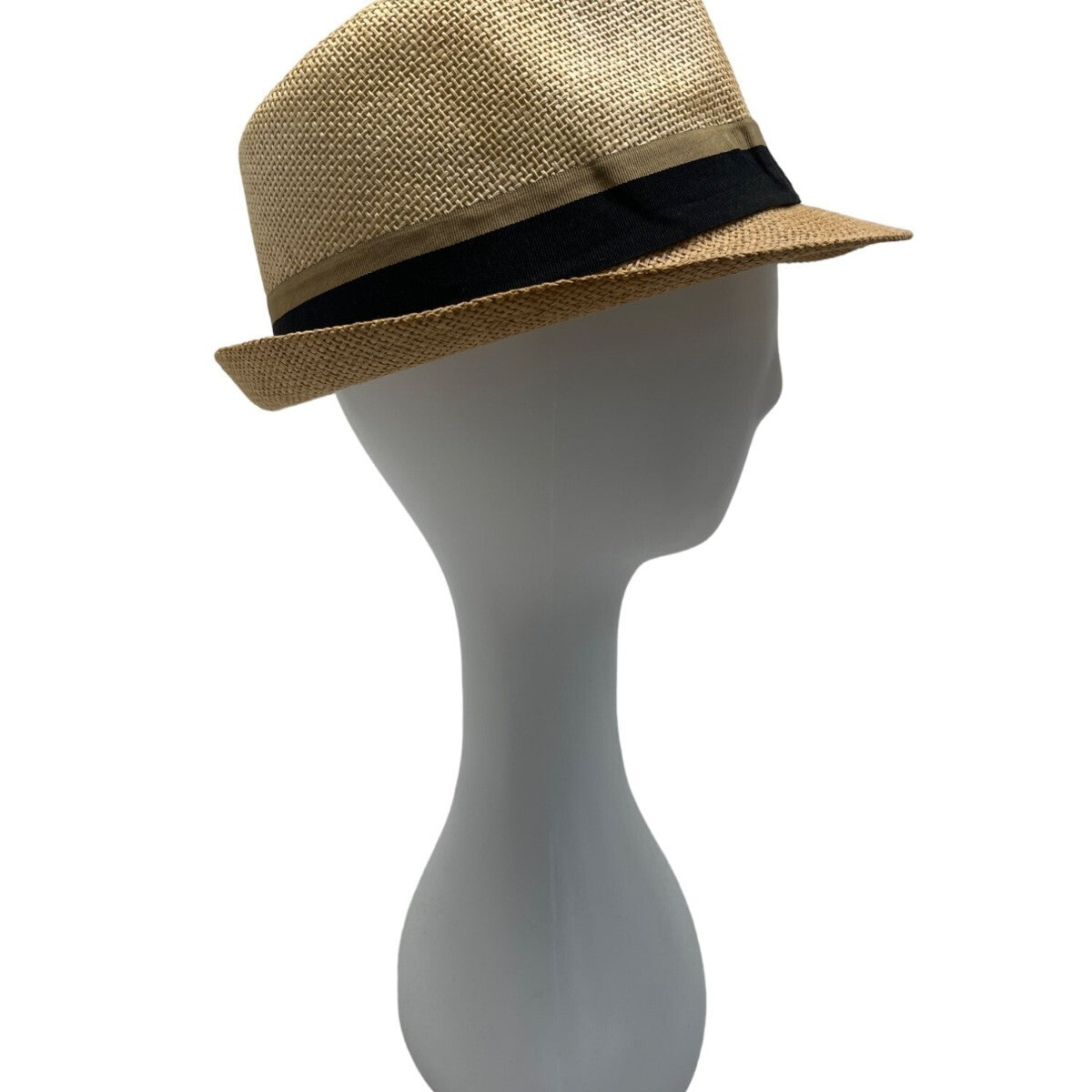 Westend Mens Natural Straw Fedora With Black Band