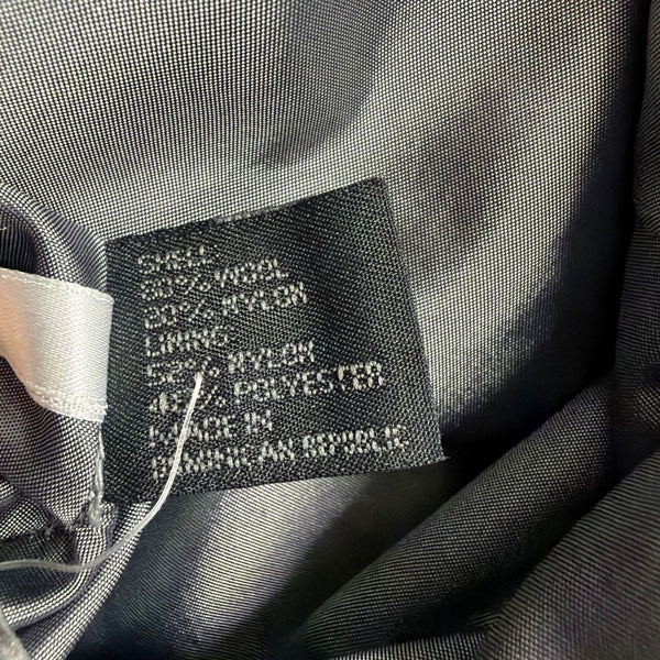 Express Womens Gray Zip-Up Coat Fully Lined Slim Fit Classic Size 9/10