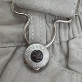 ONeill Kids Beige Bib Snow Pants Embroidered Patches Adjustable Straps Sz 10 New