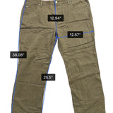 Kenneth Cole Mens Olive Straight-Leg PantsStylish & Comfortable Sz 42X30