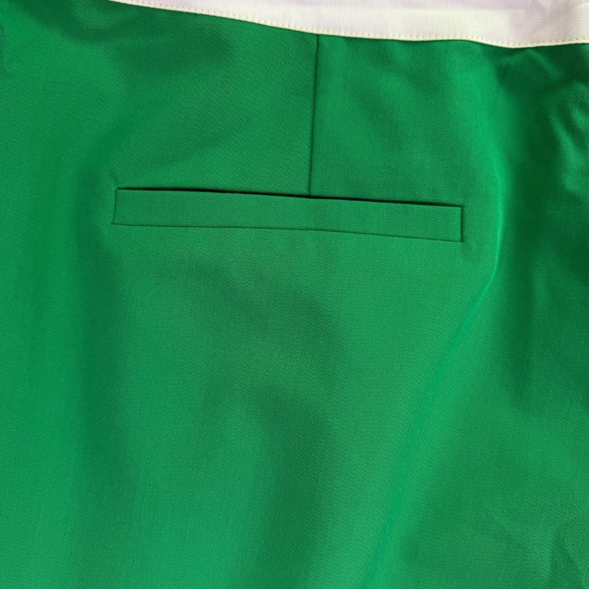 WAYF Womens Green Polyester Wide-Leg Pants Comfortable Elastic Waistband Size L