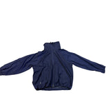 Athleta Womens Navy Nylon Zip-Up Lightweight Windbreaker Jacket Size M