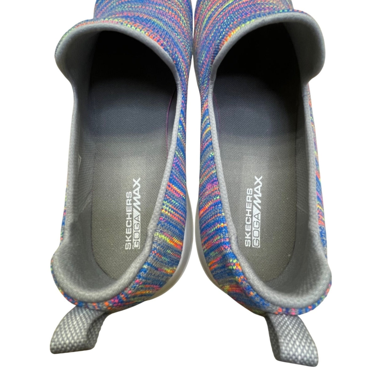 Skechers Men’s Multicolor Comfort Goga Max Insoles Slip-On Walking Shoes Size 12