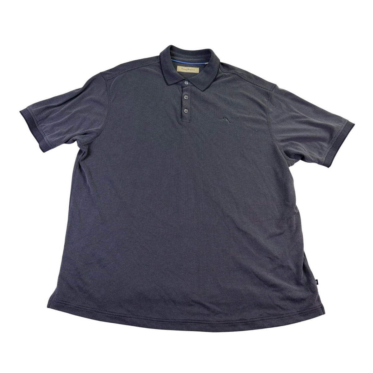 Tommy Bahama Mens Gray Modal Polo Shirt Textured Patterned Design Size XXL