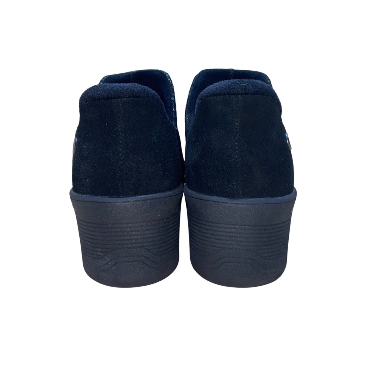 Skechers Women’s Black Suede Comfort Slip-On Martha Stewart Booties Size 11