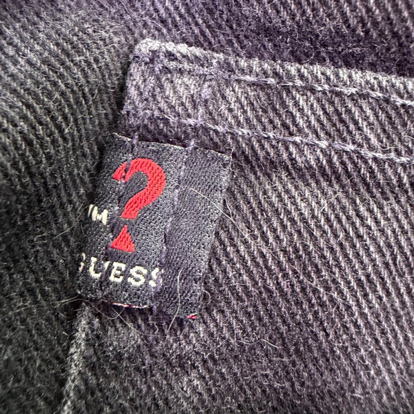Guess Jeans Mens Black Denim Pants Classic Fit Cotton Narrow Leg Size 30