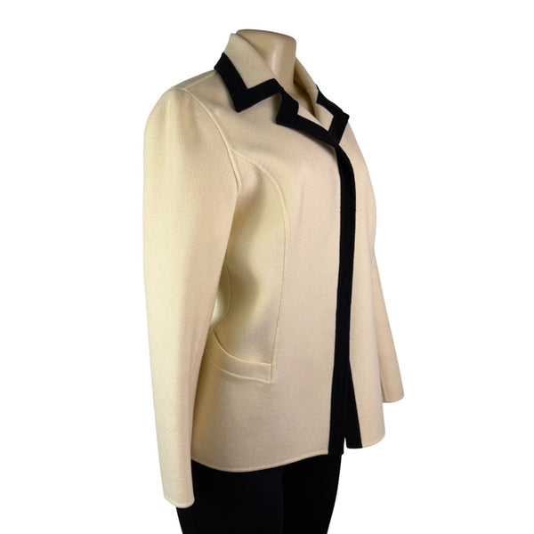 Dana Buchman Womens Cream & Black Blazer Petite Size 6