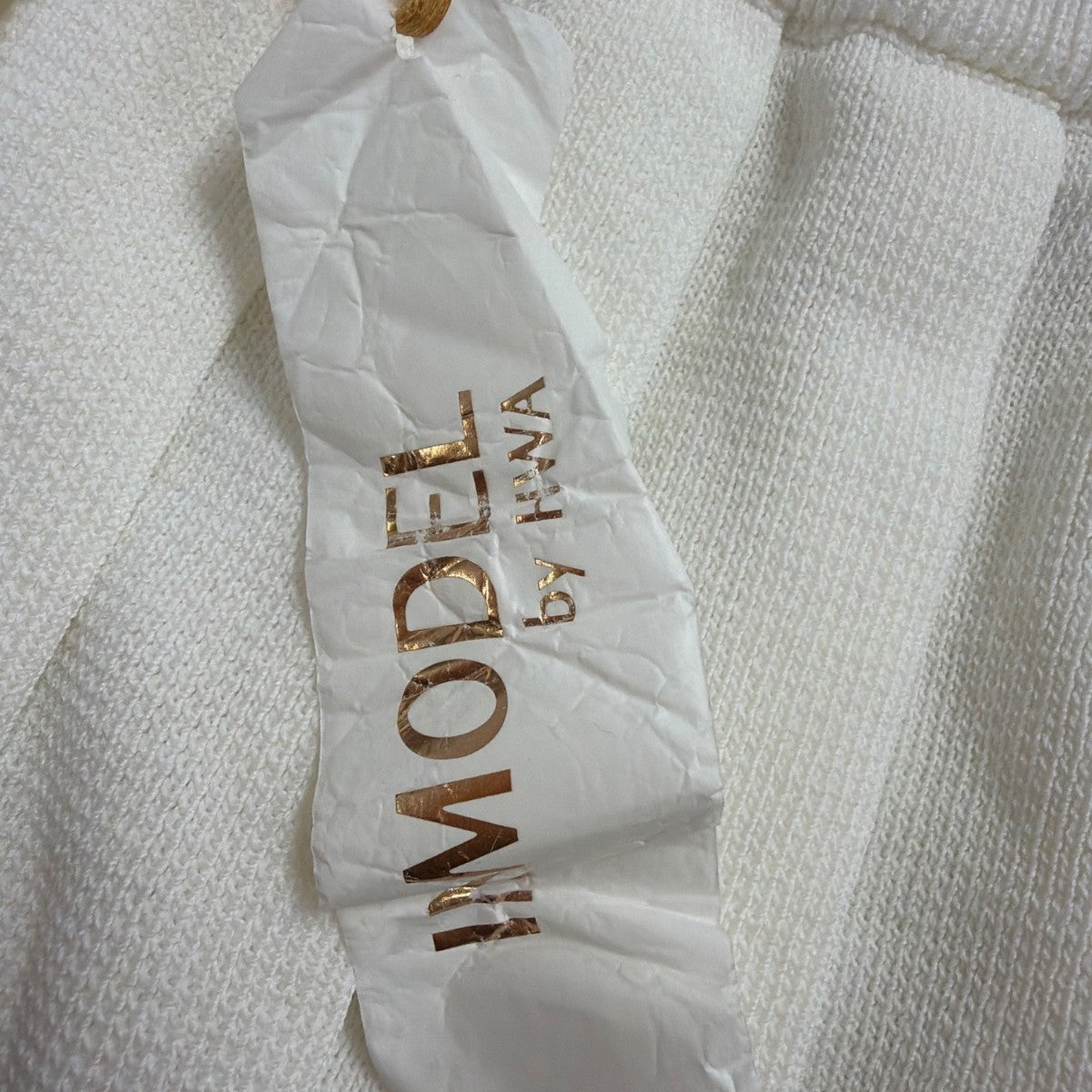 Immodel By Irina Womens White Pleated Skirt Stretch Waist All Seasons Sz  M