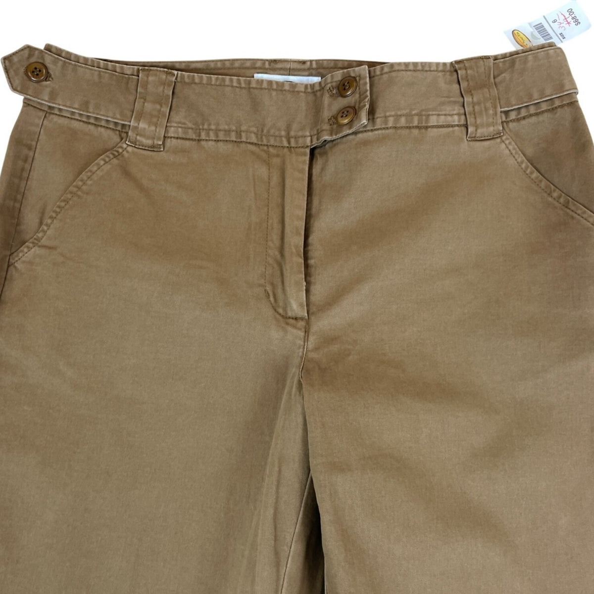 Talbots Stretch Khaki Brown Straight Leg Pants Womens Size 6 - New