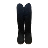 Jack Sprat Women’s Black Faux Suede Knee High Pirate Boots Size 7M