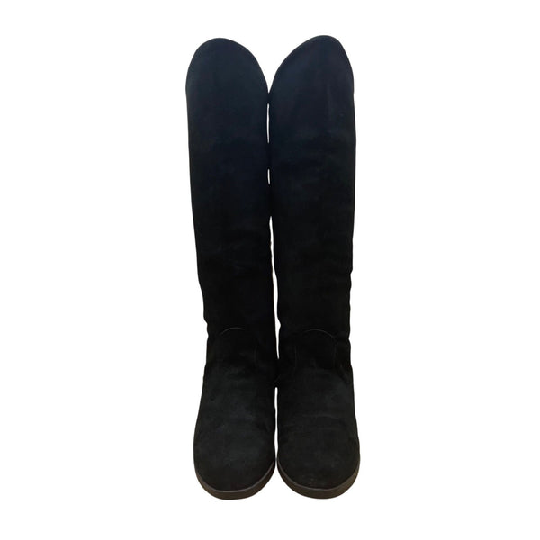 Jack Sprat Women’s Black Faux Suede Knee High Pirate Boots Size 7M