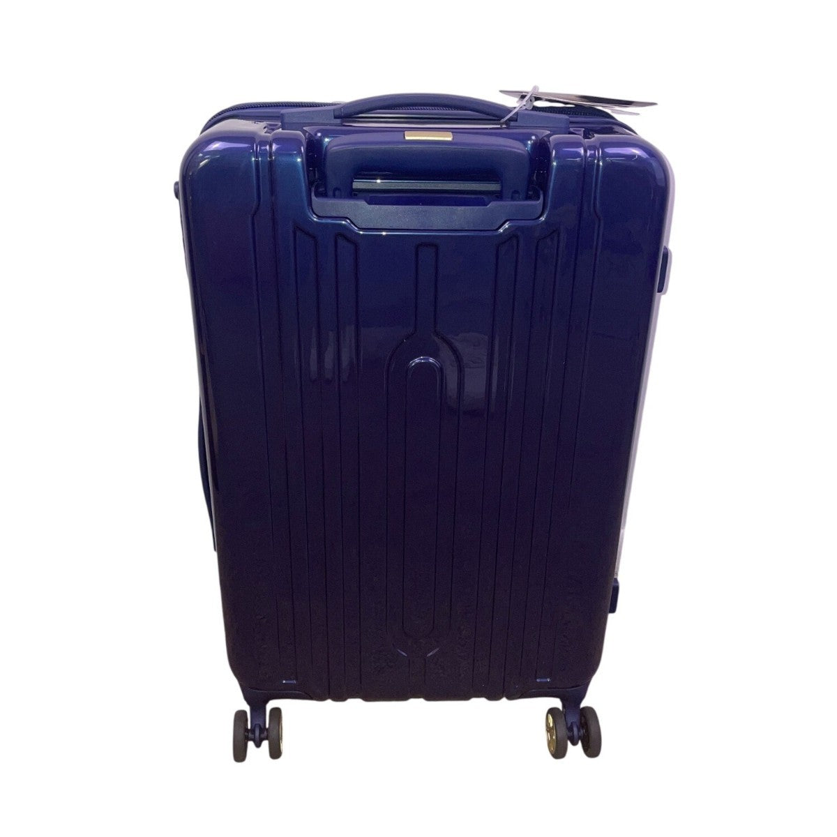 Triforce Navy Blue Telescopic Handle Build-in Scale Allure Collection Luggage