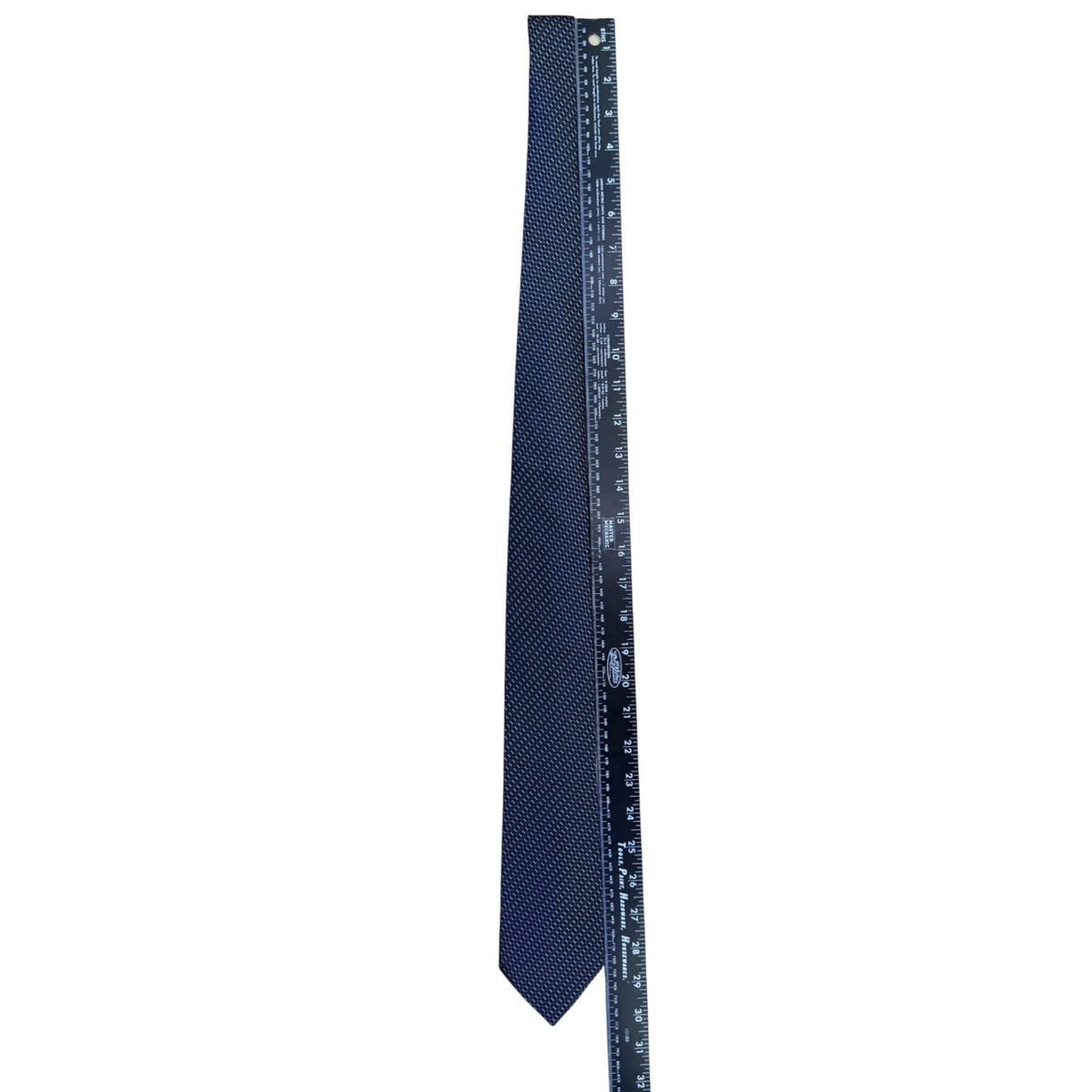 Geoffrey Beene Mens Blue 100% Silk Checkered Pattern Tie Hand Made China Classic