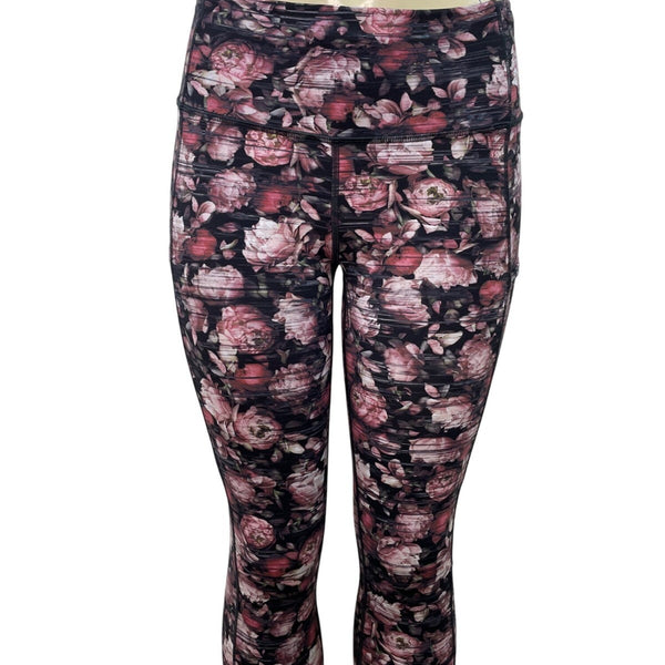 Lululemon Womens Floral Print High-Rise Crop Leggings Size 8