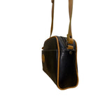 Vintage 80's 90's Esprit Women’s Black & Brown Faux LeatherCrossbody Bag