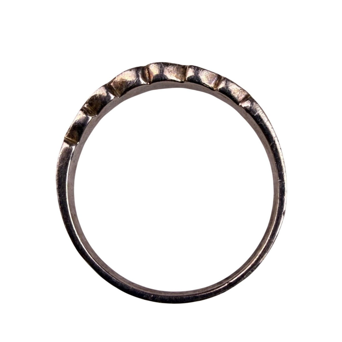 Sterling Silver Women’s Marcasite Stackable Ring Band 925 Minimalist Size 7