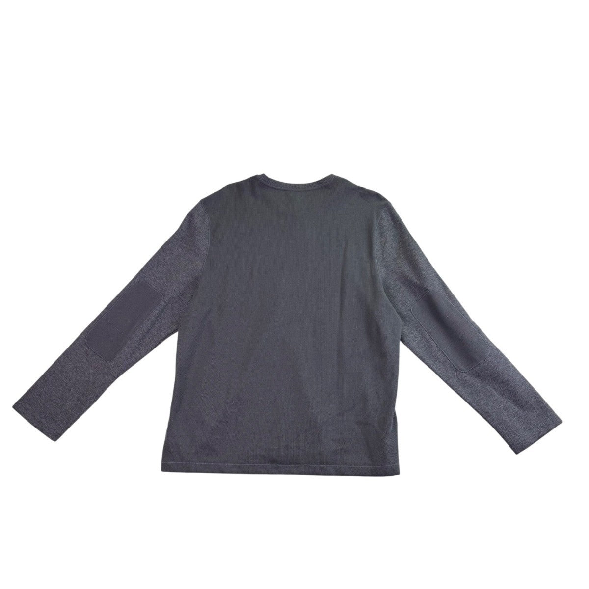 Calvin Klein Mens Medium Grey Cotton V-Neck Liquid Rib Long Sleeve Sweater Sz XL