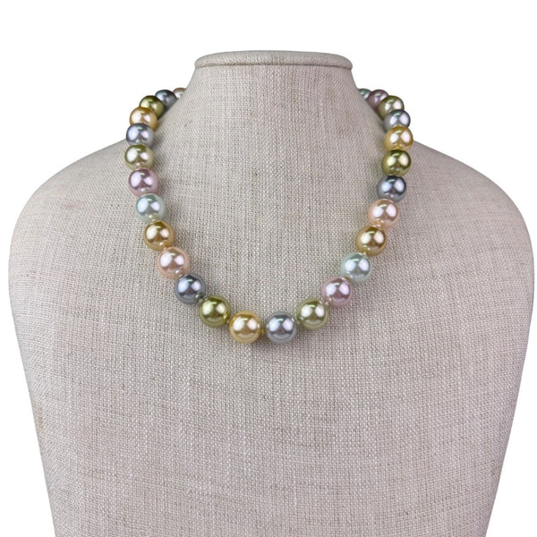 Kenneth Jay Lane Women Multicolor Faux Pearl Necklace 2009 Vintage