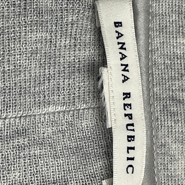 Banana Republic Womens Gray Silk Polyester Blend Button Down Cardigan Sweater