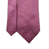 Barneys New York Mens Pink Silk Patterned Tie Handmade In Italy Stylish Design