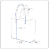 Handcrafted Women's Blue Wool Bamboo Handle Satchel Bag Sz M