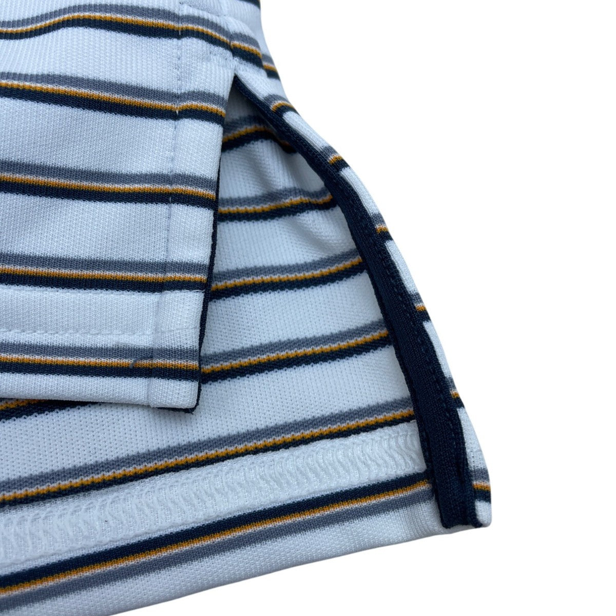 Under Armour Men's White Striped Heatgear Polo Shirt With Loose Fit Sz 2XL